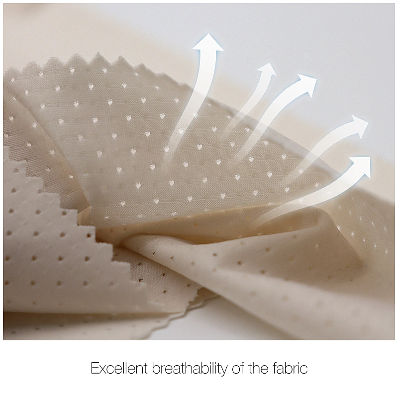 High stretch  nylon spandex jacquard mesh fabric
