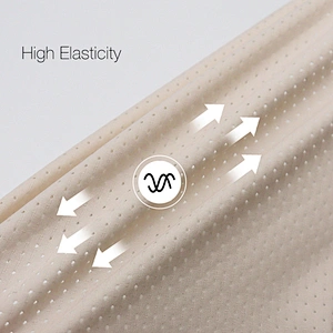 High stretch  nylon spandex jacquard mesh fabric