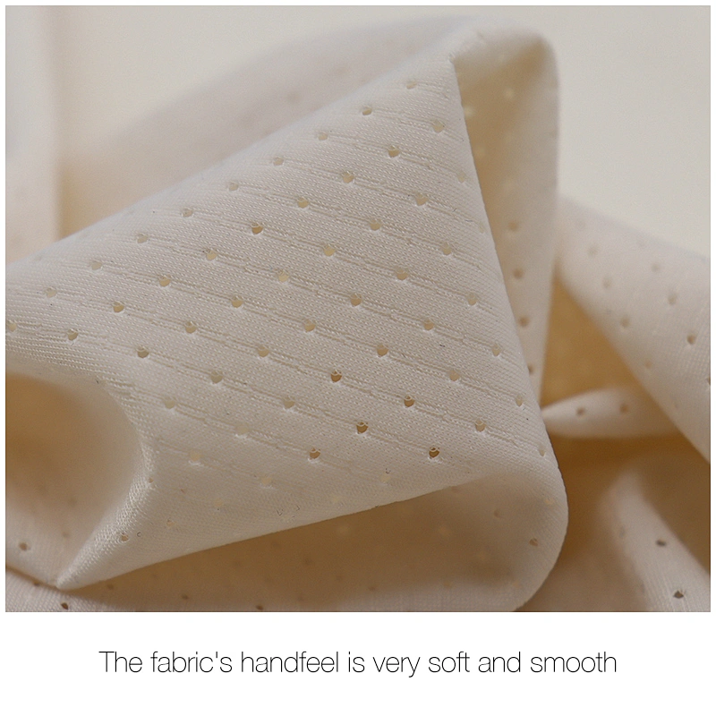 High stretch  nylon spandex jacquard mesh fabric